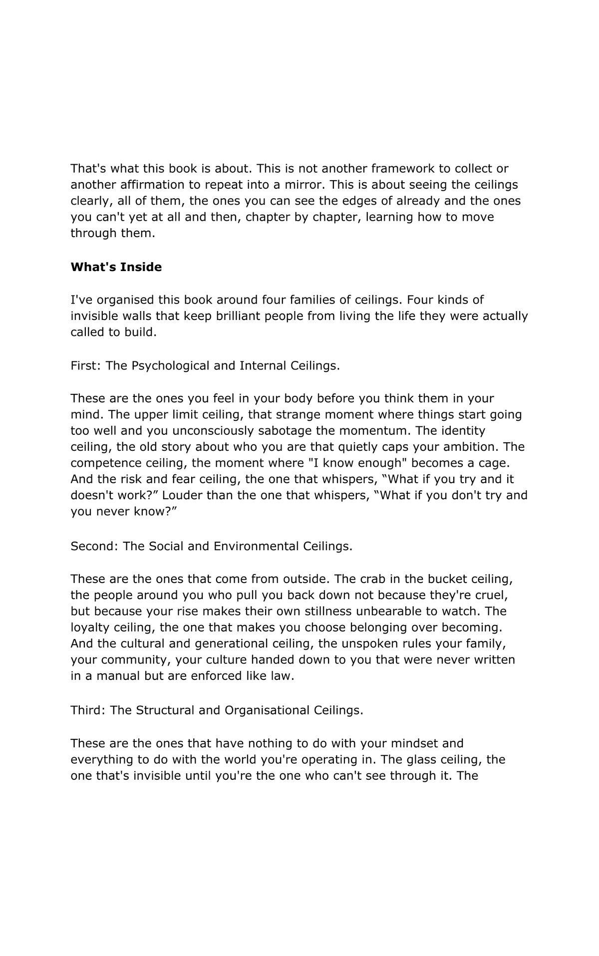 Beyond Your Ceiling — E-book + Workbook (Pre-order)