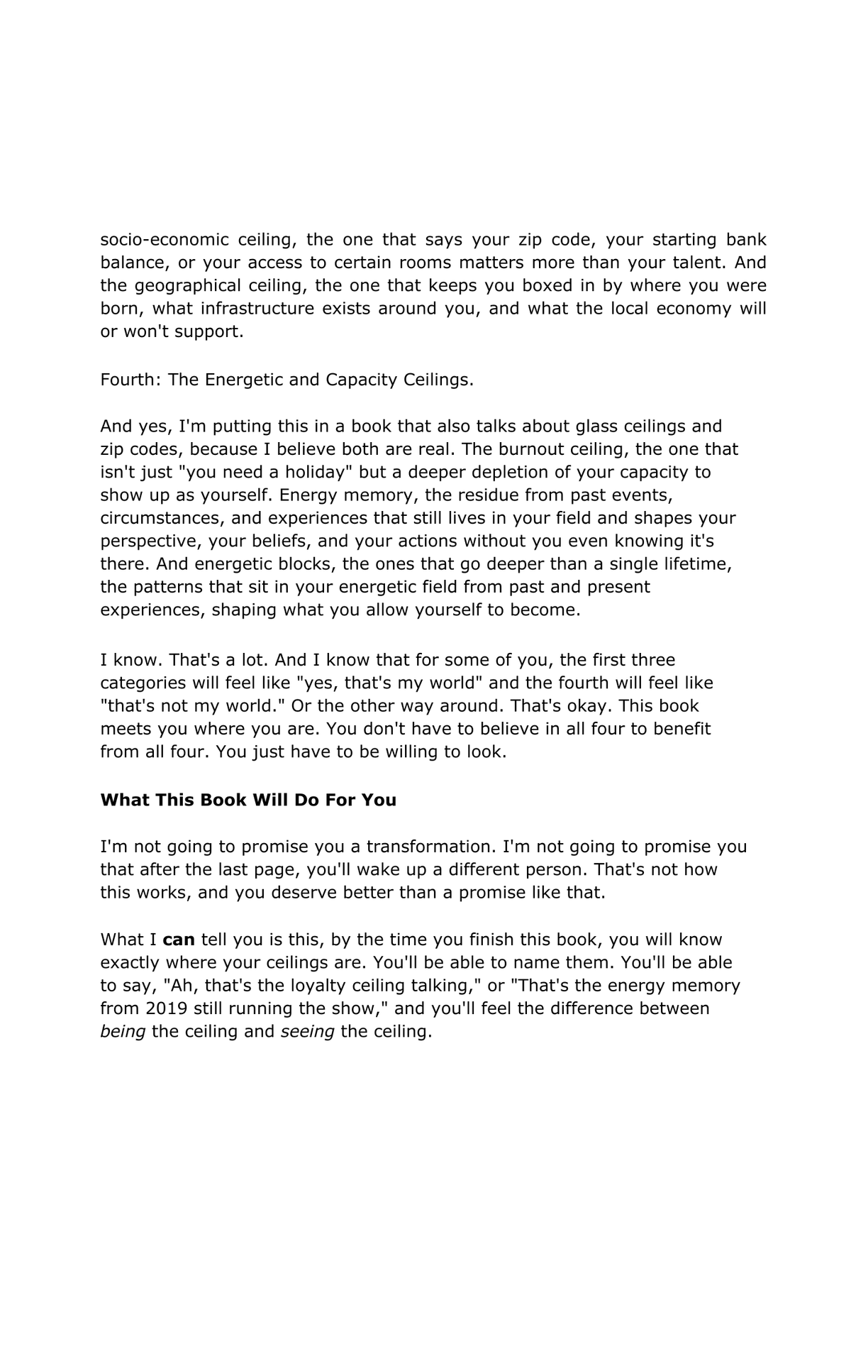 Beyond Your Ceiling — E-book + Workbook (Pre-order)